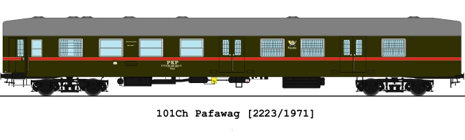 Wagon pocztowy 101Ch KSK WROCŁAW